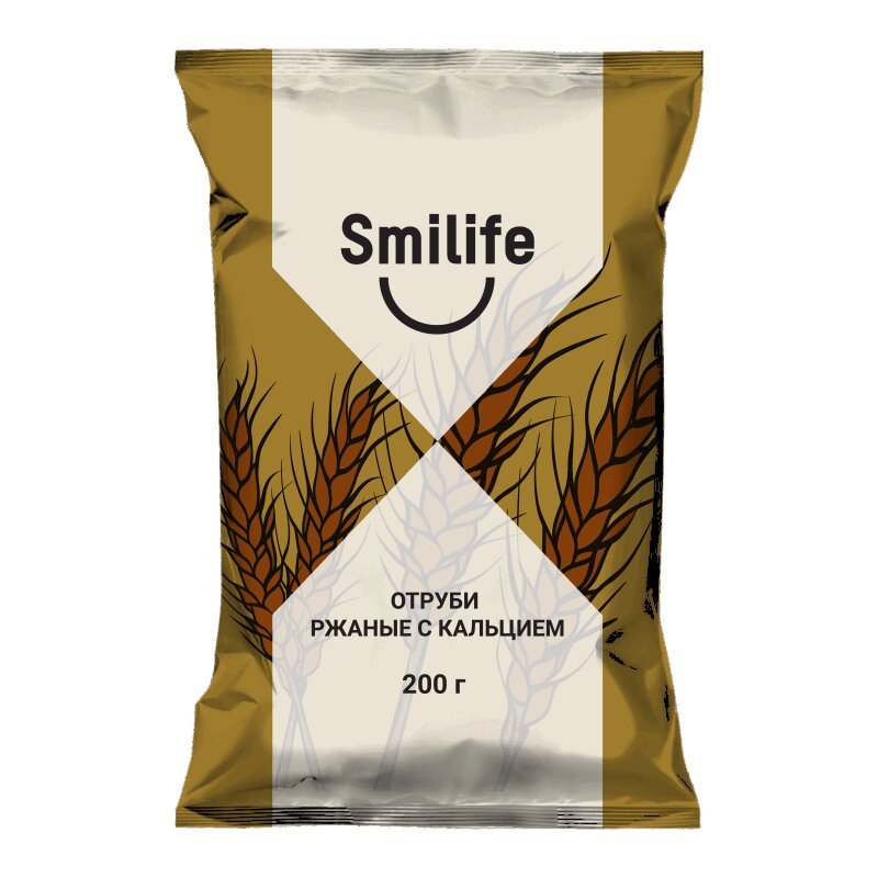 Изображение товара Smilife Отруби хрустящие ржаные с кальцием 200 г