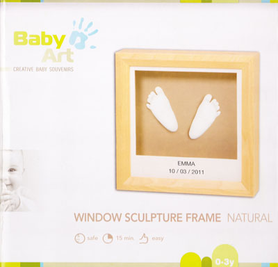 Baby Art набор для изготовления объемного слепка (рамочка+масса д/лепки) Натуральный набор квест в чемоданчике морское приключение