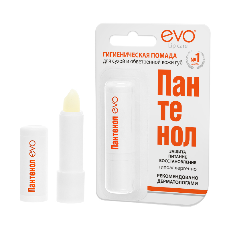 Evo Пантенол помада гигиеническая 2,8 г помада для губ clinique pop lip colour интенсивный и уход 23 blush pop 3 9 г