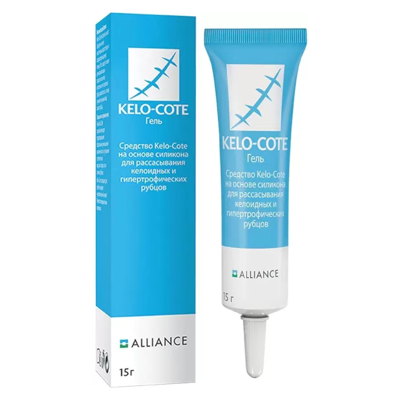 Изображение товара Кело-Кот гель для наружного применения 15 г для уменьшения рубцов и шрамов