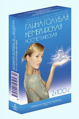 Глина Кембрийская голубая косметическая 100 г полимерная глина магниты красочные рыбки