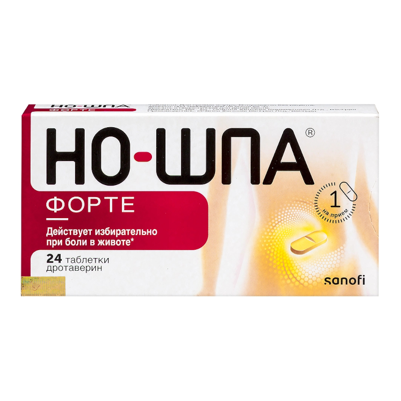 

Но-шпа Форте 80 мг таблетки 24 шт