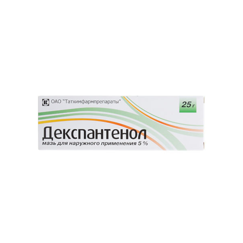 

Декспантенол 5% мазь для наружного применения 25 г