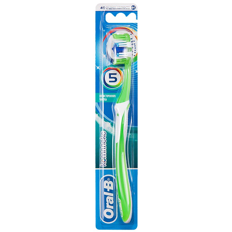 

Oral-B 40 Комплит5 Щетка зубная пятисторонняя чистка средняя 1 шт