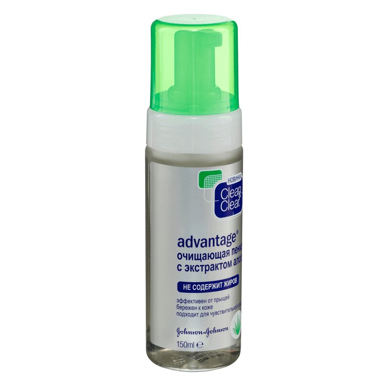 

Clean and clear Эдвантедж Пенка для лица Алоэ 150 мл