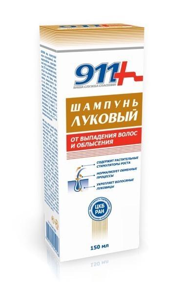 Изображение товара 911 Шампунь Луковый с красным перцем от выпадения волос и облысения 150 мл