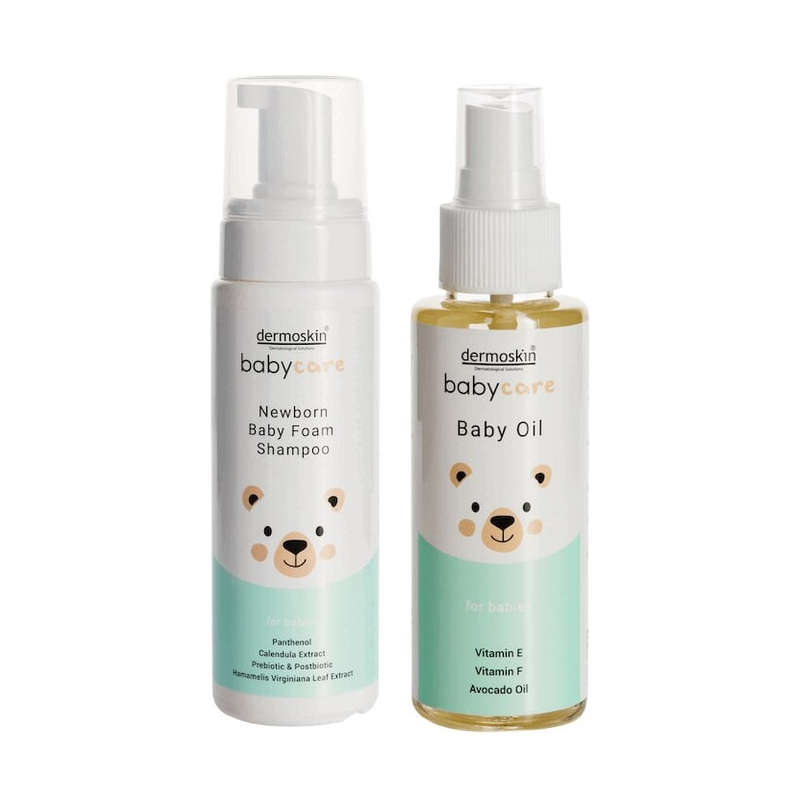 Изображение товара Набор Dermoskin BabyCare пенка-шампунь для купания 200 мл и детское масло 100 мл