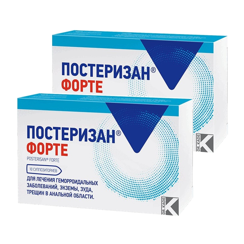 Изображение товара Набор 2Х Постеризан Форте суппозитории ректальные 10 шт Германия