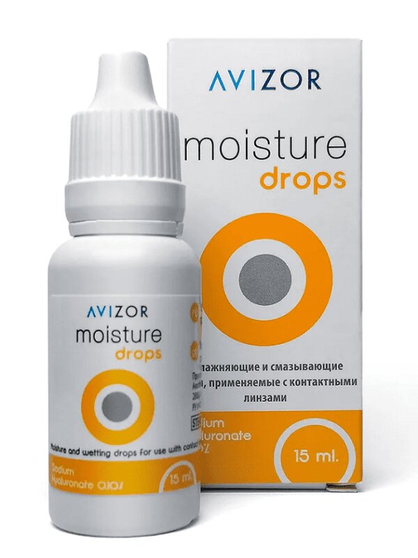 Капли для конт. линз Avizor Moisture 15 мл renu advanced раствор для контактных линз с контейнером 100 мл