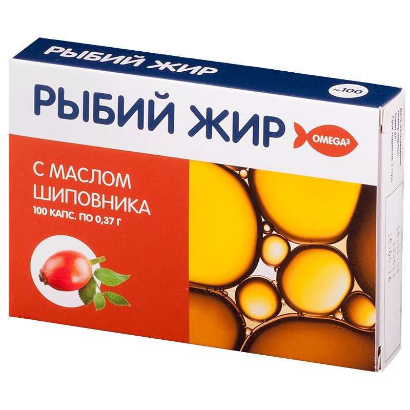 

PL Рыбий жир с маслом шиповника капс. №100