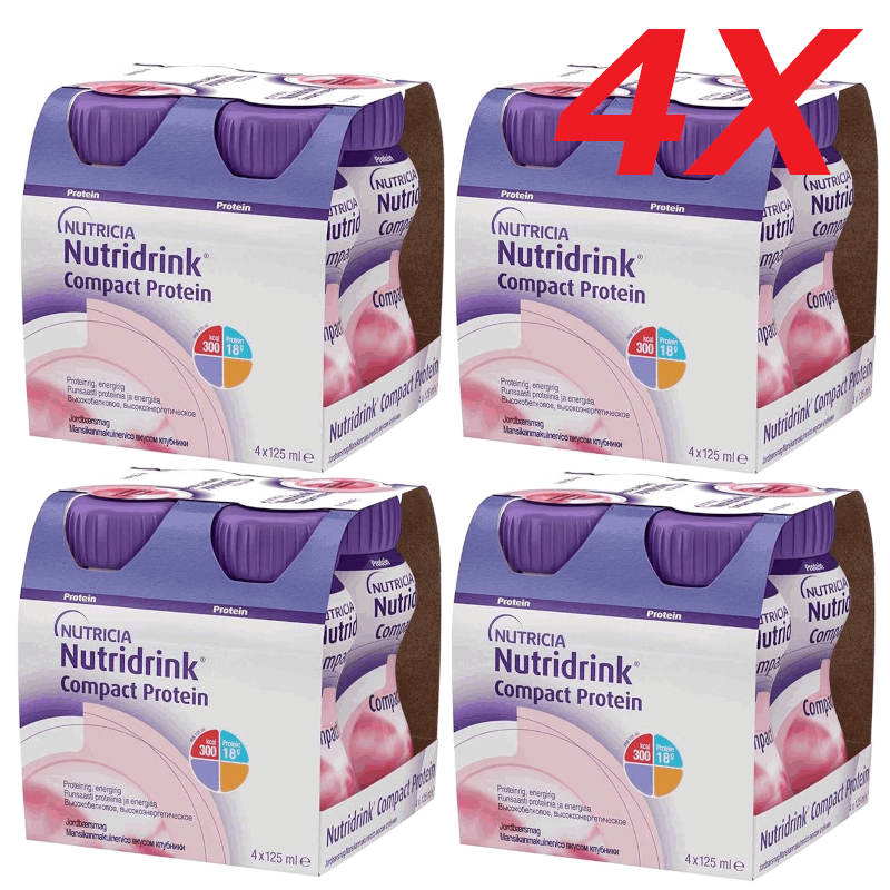 Изображение товара Набор 4Х Нутридринк Компакт Протеин Клубника 125 мл лечебное питание